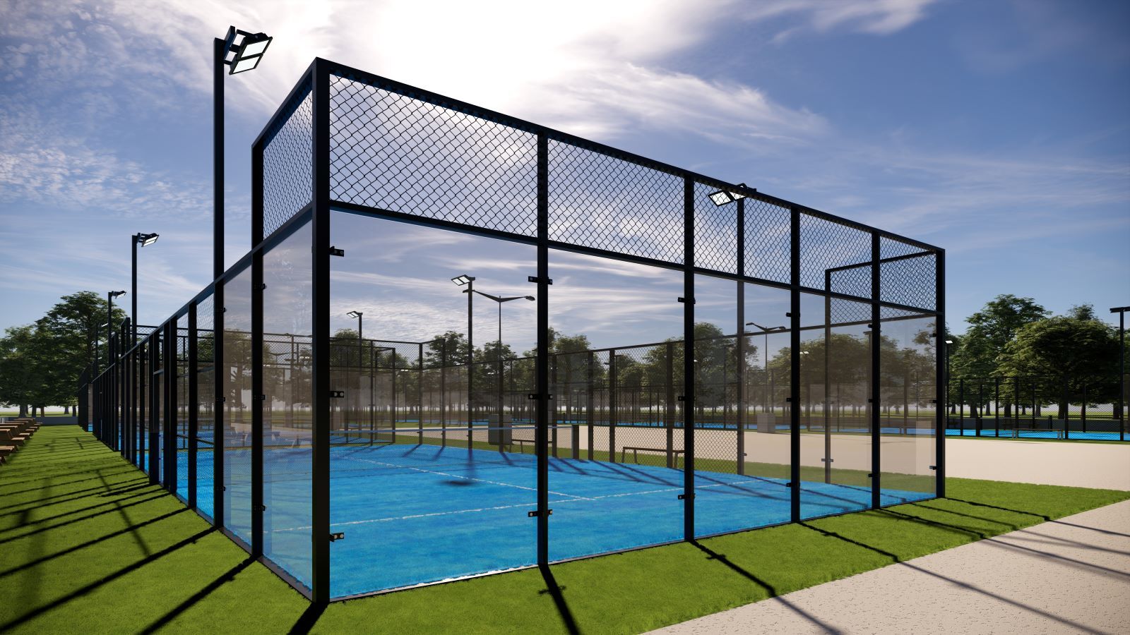 paddle courts in downtown